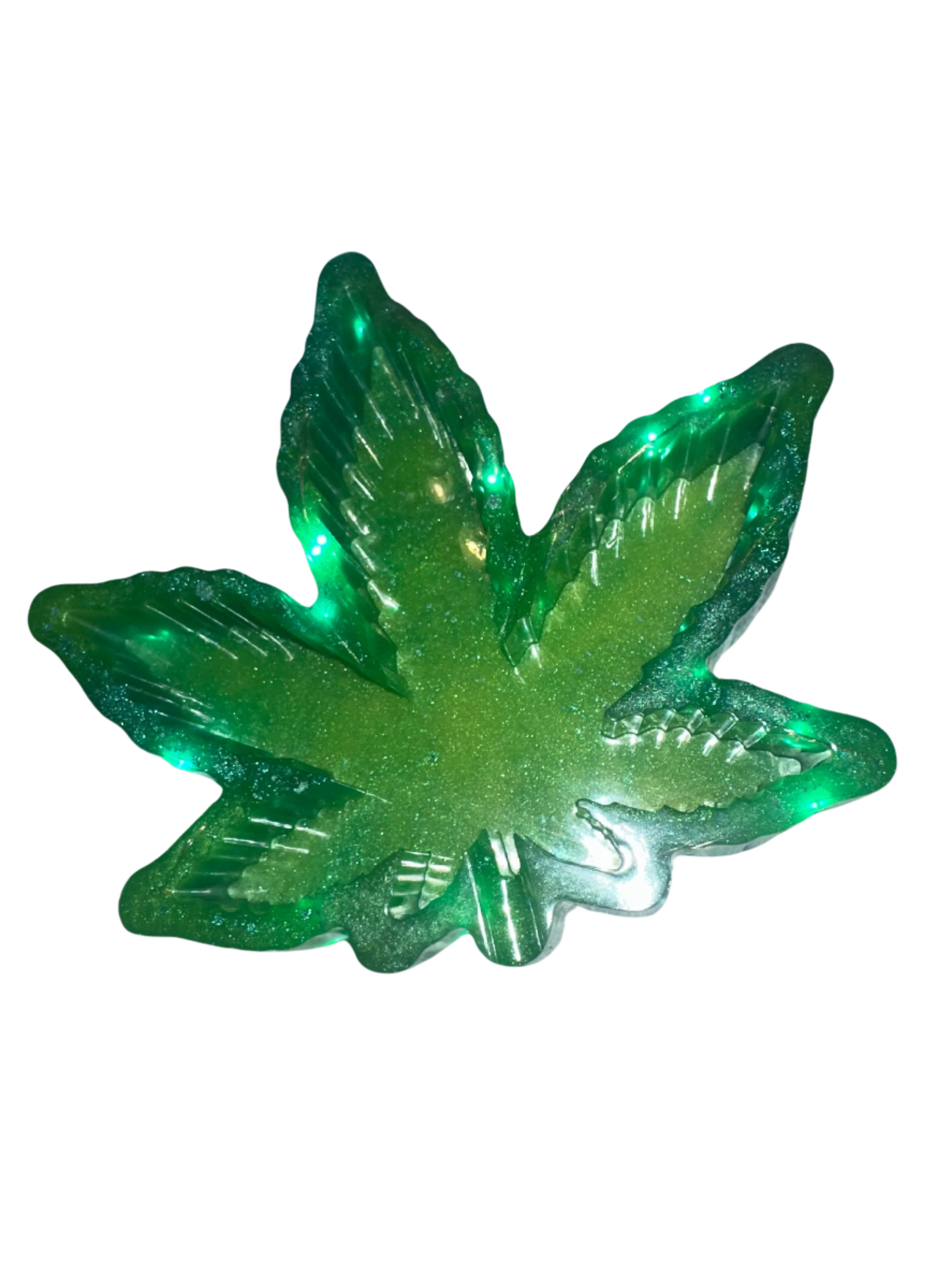 Green Ganja Light Up Ashtray